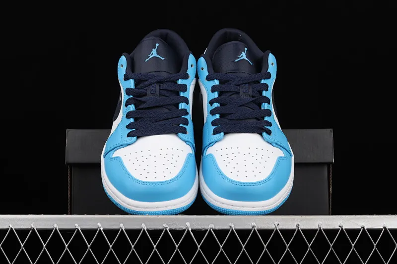 All categories Air Jordan Jordan series basketball shoes Air Jordan 1 Low G version pure original Air Jordan 1 Low AJ1 Joe 1 North Carolina blue low-top cultural and leisure sports sneakers 553558-144